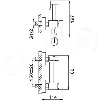 Смеситель для биде Splenka S98.51