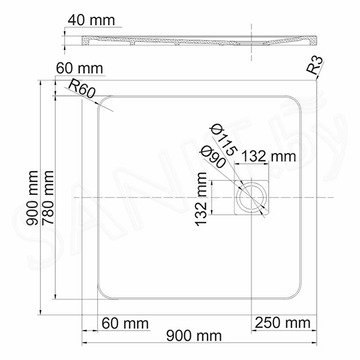 Душевой поддон Wasserkraft Neime 19T03