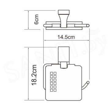 Держатель для туалетной бумаги Wasserkraft Abens K-3225