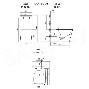 Напольный унитаз Prato Импресс CO-6003