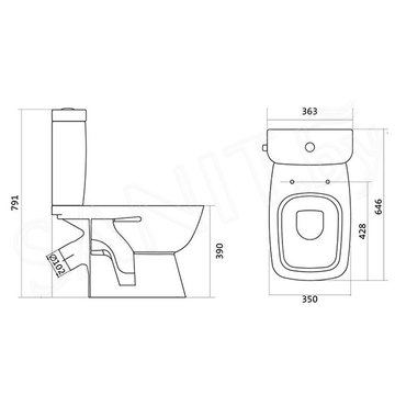 Напольный унитаз Santek Нео Лайт 1WH302409