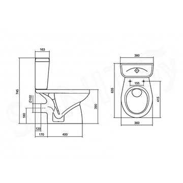 Напольный унитаз Santek Анимо 1WH302135