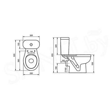 Напольный унитаз Santek Каспер 1WH501741 (детский)