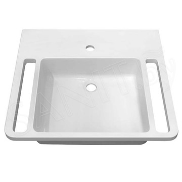 Умывальник Belux Care 600 белый матовый Solid Surface