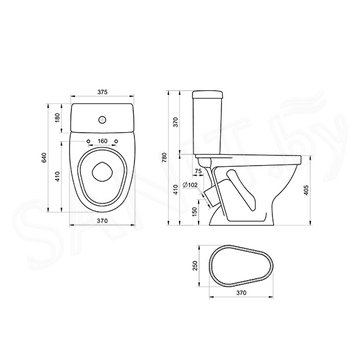 Напольный унитаз Santeri Форвард 1P2052S0000BF