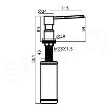 Дозатор для моющих средств Gappo G402-9 графит