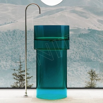 Умывальник Abber Kristall AT2701Aquamarin-H напольный