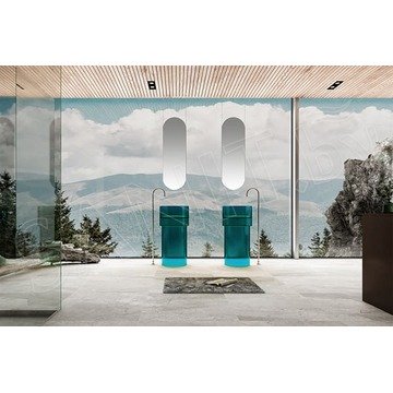 Умывальник Abber Kristall AT2701Aquamarin-H напольный
