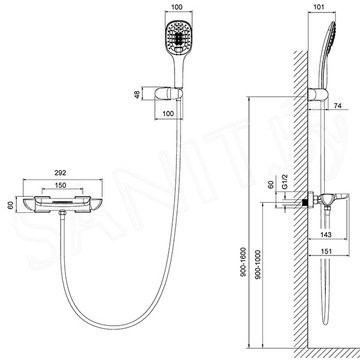 Смеситель для ванны Timo Helmi 4024/00-16Y