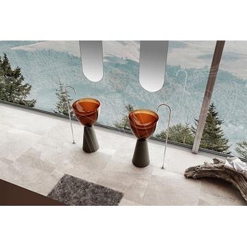 Умывальник Abber Kristall AT2703Black-Opal напольный