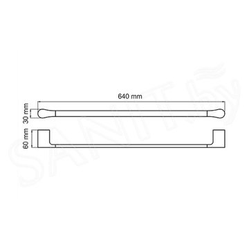 Держатель для полотенец Wasserkraft Aisch K-5930
