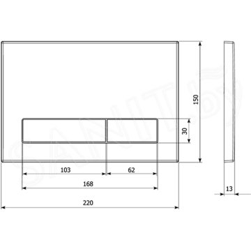 Кнопка для инсталляции KK POL M16 350/PPB/101-00-00