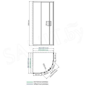 Душевой уголок Wasserkraft Main 41S01 / 41S23