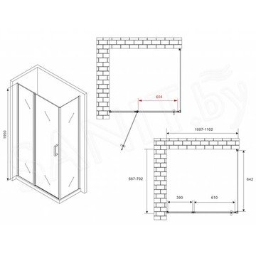 Душевой уголок Abber Sonnenstrand AG04110S