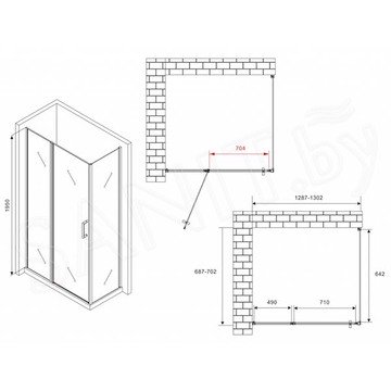 Душевой уголок Abber Sonnenstrand AG04130S