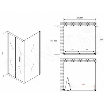 Душевой уголок Abber Sonnenstrand AG07090