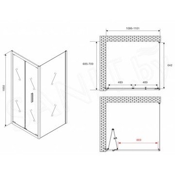 Душевой уголок Abber Sonnenstrand AG07110