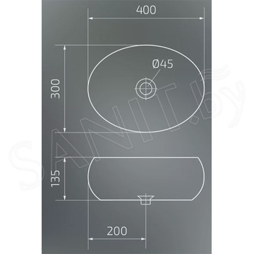 Умывальник Gid N9030ds