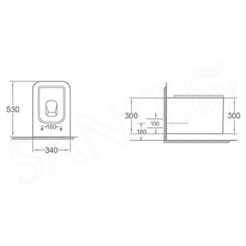 Подвесной унитаз Boheme Mane 970-SET-2-W / 970-SET-2-MW с функцией биде