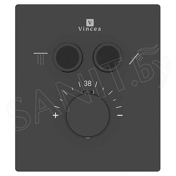 Душевая система Vincea Inspire VSFW-3I21MT2RMB встраиваемая с термостатом