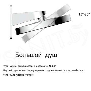 Душевая система Vincea Inspire VSFW-3I21MT3RCH встраиваемая с термостатом