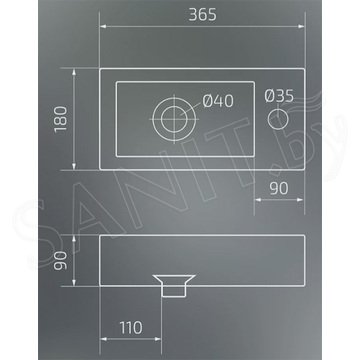 Умывальник Gid Bm9272L / Bm9272R