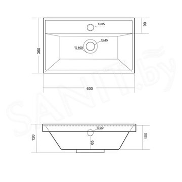 Умывальник Madera Classica Slim