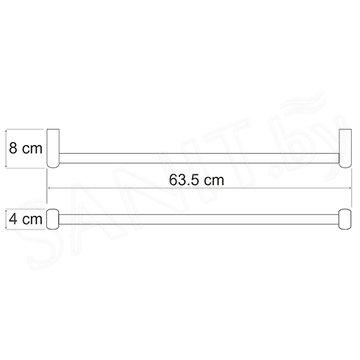 Держатель для полотенец Wasserkraft Berkel K-6830