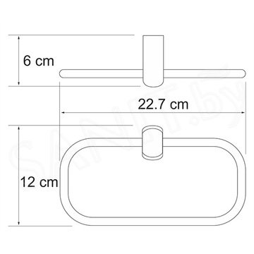 Держатель для полотенец Wasserkraft Berkel K-6860