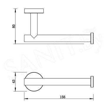 Держатель для туалетной бумаги Whitecross Ergo ER2260GL / ER2260GLB