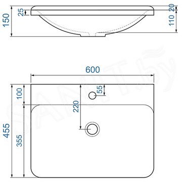 Умывальник Madera Solo