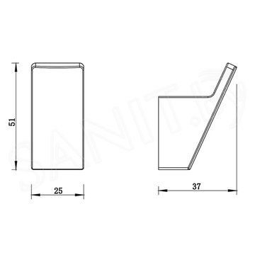 Крючок Whitecross Cubo CU2415CR / CU2415NIB