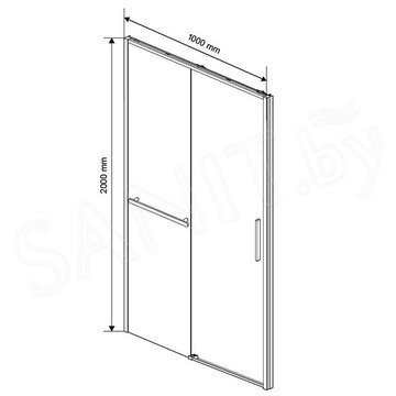 Душевая дверь Vincea Slim Soft VDS-1SS прозрачная профиль хром