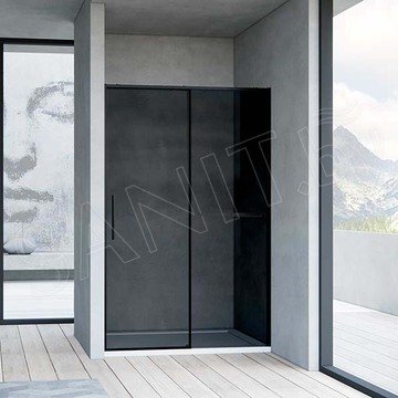 Душевая дверь Vincea Slim Soft VDS-1SS тонированная профиль черный