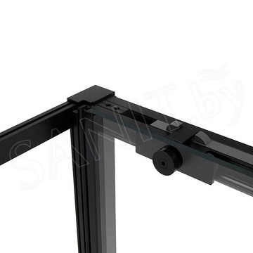 Душевой уголок Vincea Slim Soft VSR-1SS 120 тонированный профиль черный