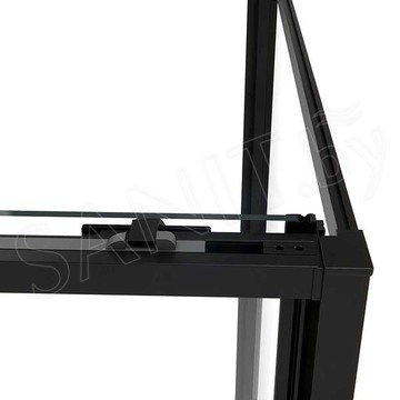 Душевой уголок Vincea Slim Soft VSR-1SS 120 тонированный профиль черный