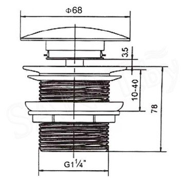 Донный клапан Vincea DBS-316