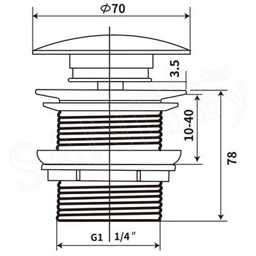 Донный клапан Vincea DBS-216MA / DBS-216MB