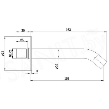 Излив Allen Brau Priority 3.0S 5.31A18-00 / 5.31A18-BN