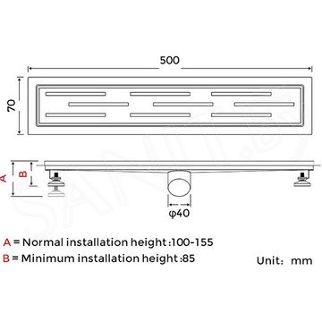 Душевой трап Gappo G85007-1 / G86007-1 / G87007-1 / G88007-1