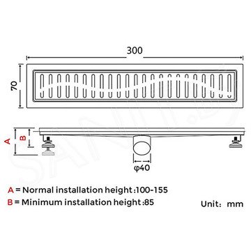 Душевой трап Gappo G83007-3 / G84007-3 / G85007-3 / G86007-3 / G87007-3 / G88007-3