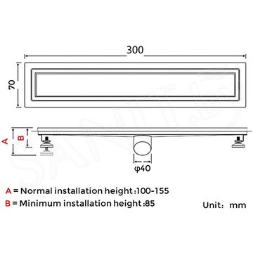 Душевой трап Gappo G83007-4 / G84007-4 / G85007-4 / G86007-4 / G87007-4 / G88007-4