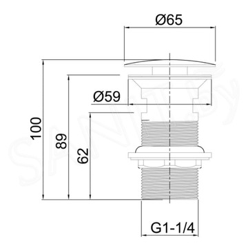 Донный клапан Allen Brau Priority 5.31024-MG