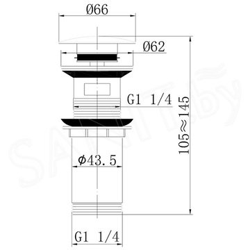 Донный клапан Abber Bequem AF0009W