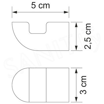 Крючок Wasserkraft Kammel K-8323WHITE