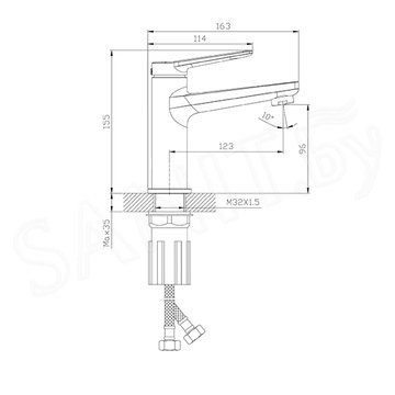 Смеситель для умывальника Splenka S04.10