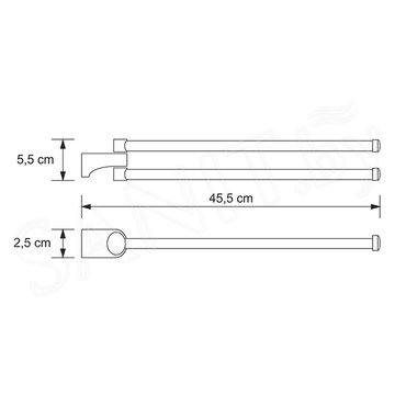 Держатель для полотенец Wasserkraft Kammel K-8331