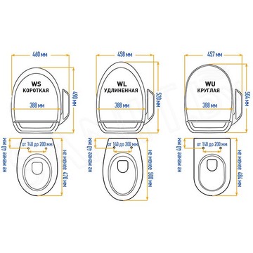 Электронная крышка-биде Brunnen SensPa JK-750WS / JK-750WU / JK-750WL