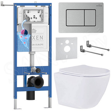 Комплект инсталляции 6 в 1 Roxen StounFix Dual Fresh 968418 с аромадозатором