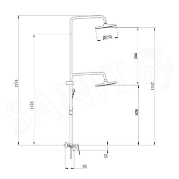 Душевая стойка Splenka S53.24.06